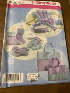 Simplicity Pattern 4495 ~ Spa Accessories & Manicure Mitts & Pedicure Boots - Picture 1 of 2