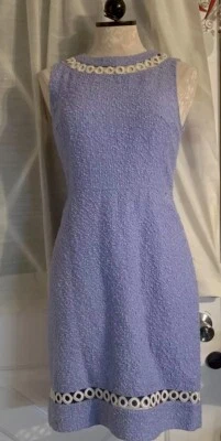 Nuevo Vestido Kate Spade Tweed Azul Claro Talla 4 Foto 1 de 4