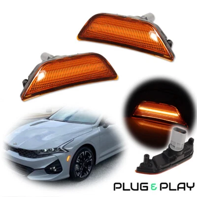 Juego de montaje reflector luz marcadora lateral LED par para Kia K5 Optima 2021 2022 Foto 1 de 4