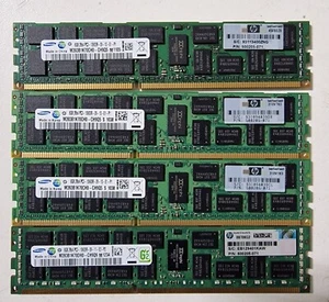 32GB (4x8GB) Samsung M393B1K70CH0-CH9Q5 M 2Rx4 PC3 10600R Server Speicher RAM - Bild 1 von 1
