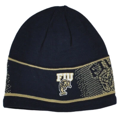 NCAA Adidas Florida Panthers FIU KJ67Z Azul Reversible Puño Tejido Gorro Sombrero Foto 1 de 4