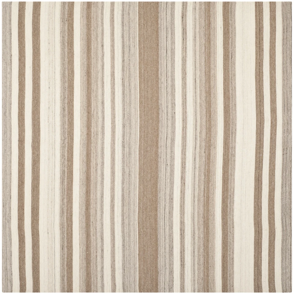 SAFAVIEH Dhurries DHU631A Handwoven Natural / Camel Rug - Image 1 of 4