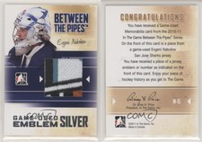 2010-11 ITG Between the Pipes Game-Used Silver Emblem Evgeni Nabokov #M-15