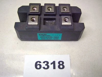 Fuji Power Block 6RI100G-160 3PH 100A 1600 Volt - Image 1 of 3
