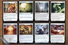 Set of 8 Commander White Board Wipes *NM* (Magic MTG) Out of Time, Fumigate