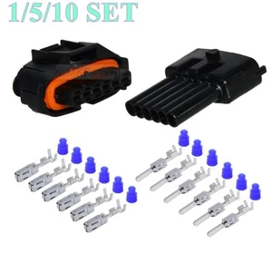 Set connettori spina maschio e femmina pedale acceleratore gas 6 pin / 6 vie Bosch nuovi - Foto 1 di 5