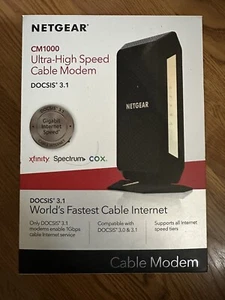 Szybki modem kablowy NETGEAR CM1000-100NAS - czarny - Zdjęcie 1 z 2