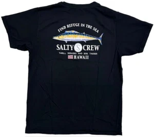 Salty Crew Women's T-Shirt Wahoo Hawaii Island Boyfriend Relaxed Fit Premium Tee - Picture 1 of 2