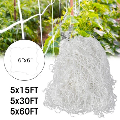 2Pc Heavy Duty Plant Trellis Netting Vine Climbing Grow Support Net 15/30/60FT  - Image 1 of 4