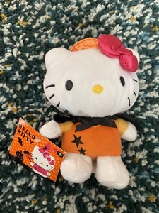 Hello Kitty Plush Halloween Witch Hat 2010 Sanrio JAKKS Pacific 6" With tags - Picture 1 of 3