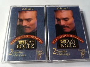 Ray Boltz Moments For The Heart Limited Edition Volume 1 & 2 Set Two Cassettes - Picture 1 of 3
