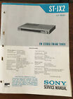 Sony ST-JX2 Tuner Service Manual *Original*