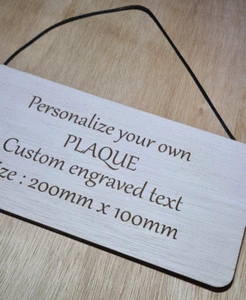 Personalised Sign Plaque Sign Bar Birthday Gift Present Christmas - Picture 1 of 8