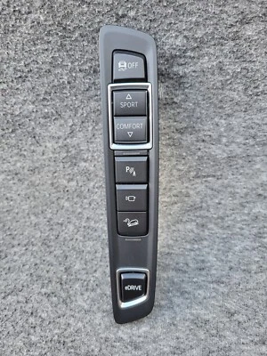 BMW F15 F16 X5 X6 eDRIVE center console switch camera PDC sport Buttons 9286065 - Image 1 of 4