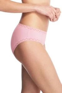 NATORI  156058 BLISS GIRL BRIEF Panty ~ BLUSHING PINK ~ XL ~  NWT $20 - Picture 1 of 5