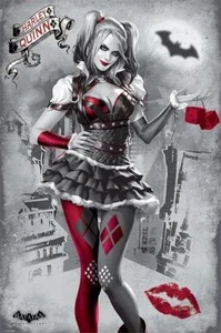 NEW BATMAN ARKHAM KNIGHT HARLEY QUINN MAXI POSTER 62cm X 91cm pp33553 6 - Picture 1 of 3
