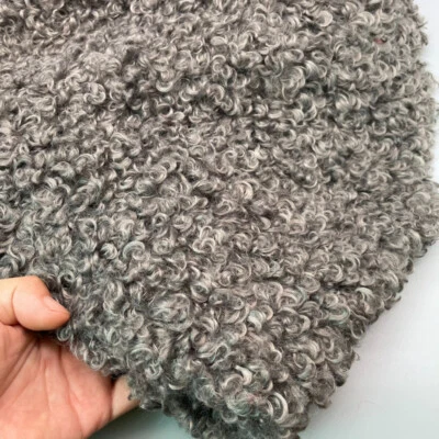 Curly Plush Faux Sherpa Fleece Fabric Furry DIY Toy Doll Material 40 45CM - Image 1 of 4