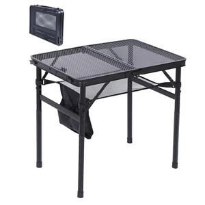 Camping Table, Table for Grill Outdoor Table Outdoor Cooking Table Picnic Tables - Picture 1 of 26