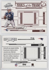 2005 Playoff Absolute Memorabilia Tools of the Trade Red /250 Tom Brady #TT-93