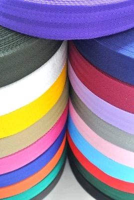 CHURCH PRODUCTS UK® 38/40mm Herringbone Webbing In 18 Colours 1m 2m 5m 10m 25m 50m Bags Straps Craft