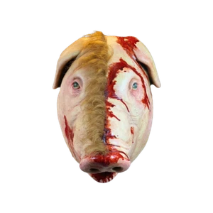 Máscara de cerdo infernal motel película de terror coleccionable cerdo granjero Vincent decoración de Halloween - Imagen 1 de 3