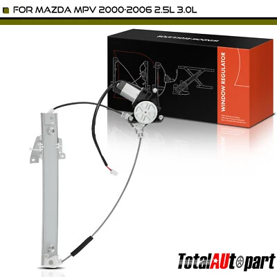 Regulador de ventana eléctrica trasero derecho con motor para Mazda MPV 2000-2006 V6 2,5 L 3,0 L Foto 1 de 4