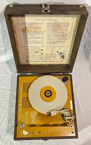Newcomb EDT-28 CM Record Player 4 Speeds 16 33 45 78 turntable WORKS GREAT! - Picture 1 of 14