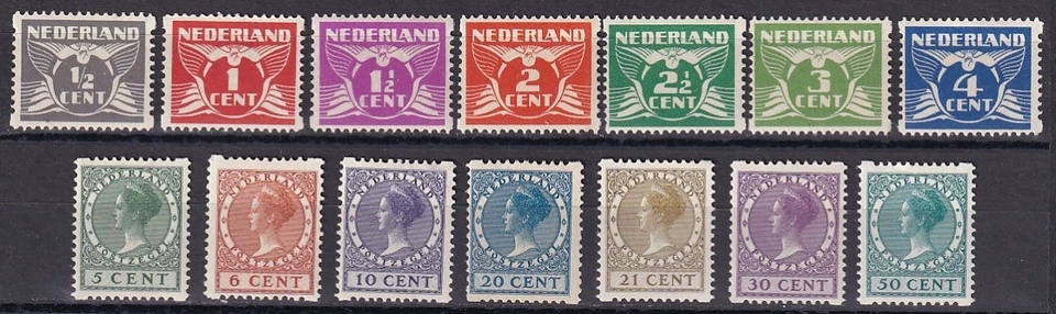 Netherlands 1930 NVPH Roltanding R57-R70  MNH VF / CAT VALUE $290 - Image 1 of 1