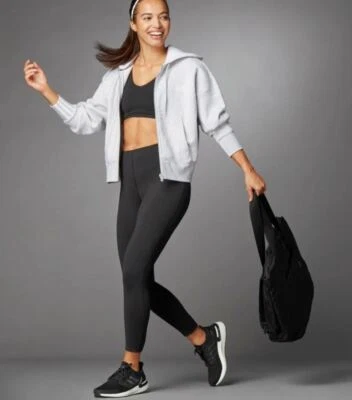 NEW ADIDAS WOMEN'S ELEVATE FLOW 7/8 YOGA TIGHTS ~ SIZE LARGE  #GL0615 BLACK - Image 1 of 4