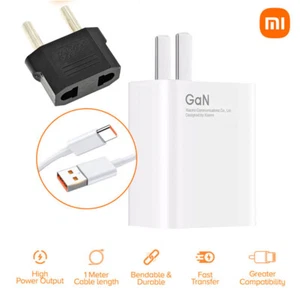 Caricabatterie GaN+cavo 55W originali Xiaomi+adattatore EU per smartphone 12EQ - Picture 1 of 9