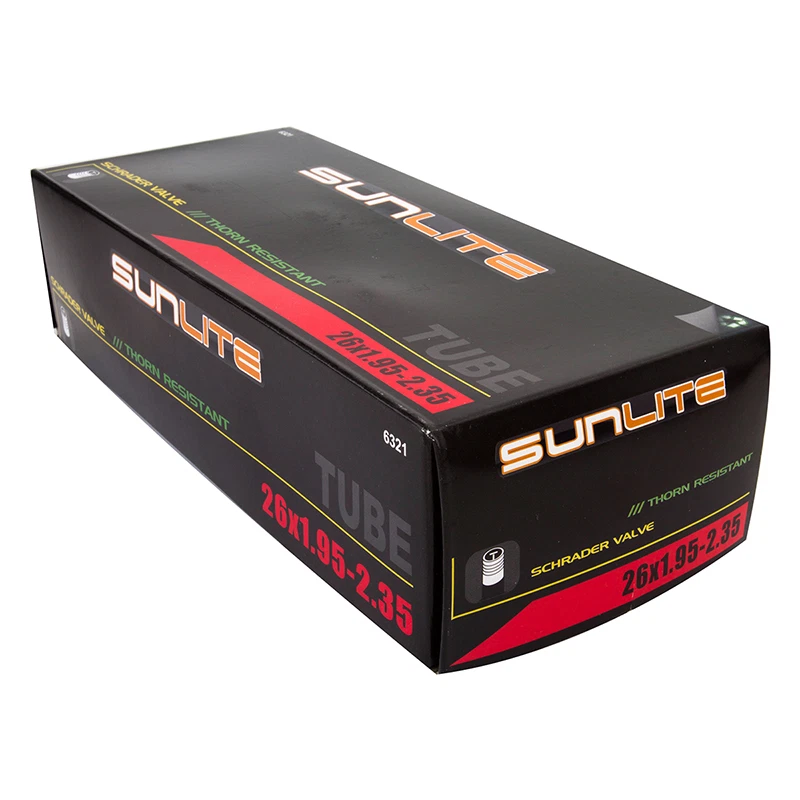 Sunlite Bicycle Thorn Resistant Inner Tube Mountain 26" x 1.95" - 2.35" Schrader - Image 1 of 1