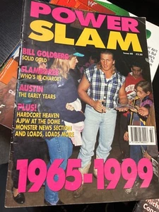 WWE Power Slam Magazine # 60 OWEN HART WWF Wrestling Magazine + Poster - Picture 1 of 3