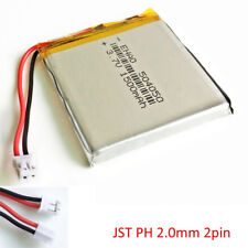 3.7V 1500mAh Lipo Rechargeable Battery + JST PH 2.0mm 2Pin For Camera GPS 504050