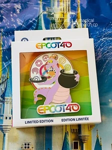 2022 Walt Disney World Epcot 40th Anniversary Figment Spinner Mini Jumbo Pin - Picture 1 of 1