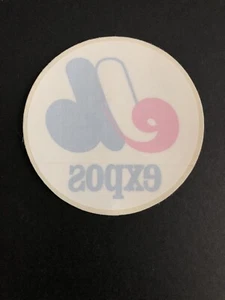 Vintage Montreal Expos NOS 3.25” Pressure Sensitive Decal By (Acme Decalcomania) - Bild 1 von 2