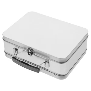 Portable Gift Box Food Tinplate Container Large Cookie Tins with Lids - Picture 1 of 12