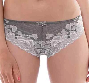 Fantasie Marianna Brazilian Brief M 12 14 Silver Grey Knickers Lingerie 9205 New - Picture 1 of 12