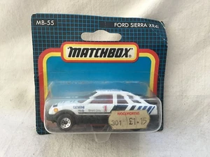 MATCHBOX MB55 BRITISH RALLY FORD SIERRA XR4i - ON CARD - Picture 1 of 2
