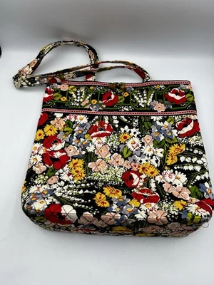 Vera Bradley Poppy Fields Large Glenna Tote Shoulder Bag Purse Handbag - Image 1 of 4