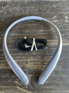 LG Tone Platinum HBS-1100 Wireless Bluetooth Stereo Headset   Silver Tested - Picture 1 of 20