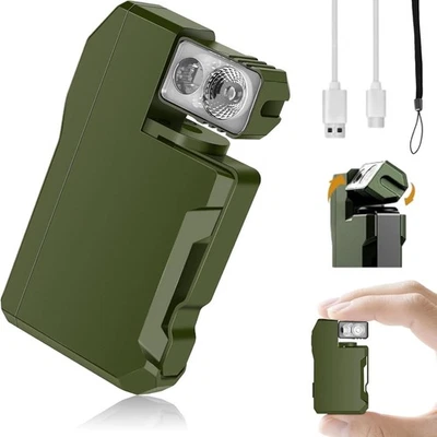 Pocket-Sized LED Light - 400 Lumens Mini Rechargeable Flashlight with Clip - Image 1 of 4