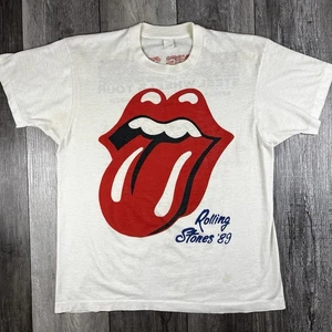 Rolling Stones Steel Wheels Tour 1989 Guns n Roses Authentic Concert Tee Medium - Bild 1 von 11