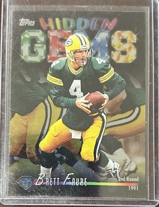 1998 Topps Football Brett Favre Green Bay Packers Hidden Gems #HG6 Mt-Nm - Bild 1 von 2