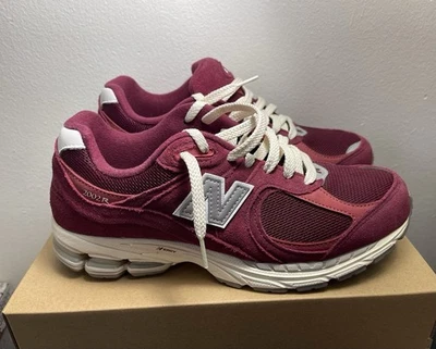 New Balance 2002R “Bordeaux” Burgundy Suede Sneakers Men’s Size 9 - Image 1 of 4