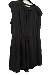 Vestido DR2 Daniel Rainn XL Negro Forrado Manga Gorra Cuello Dividido - Imagen 1 de 8