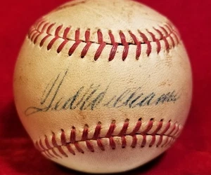 1957-58 TED WILLIAMS Single Signed ONL Ball BOSTON RED SOX Team vtg HOF 50s Auto - Picture 1 of 8