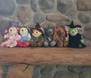 WIZARD OF OZ Teddy Bears by The Cuddle Factory SET of 6 w/tags - Picture 1 of 14