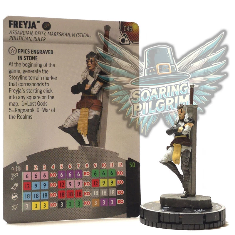 Marvel Heroclix  FREYJA - 046 - CHASE  Smash and Destroy Set Set - Image 1 of 1