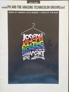 Easy Piano Joseph & The Amazing Technicolor Dream Coat Sheet Music Song Book - Picture 1 of 4