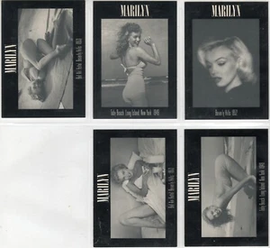 MARILYN MONROE: LA COLECCIÓN PRIVADA, juego de 5 tarjetas coleccionables PROTO (1993) - Imagen 1 de 2